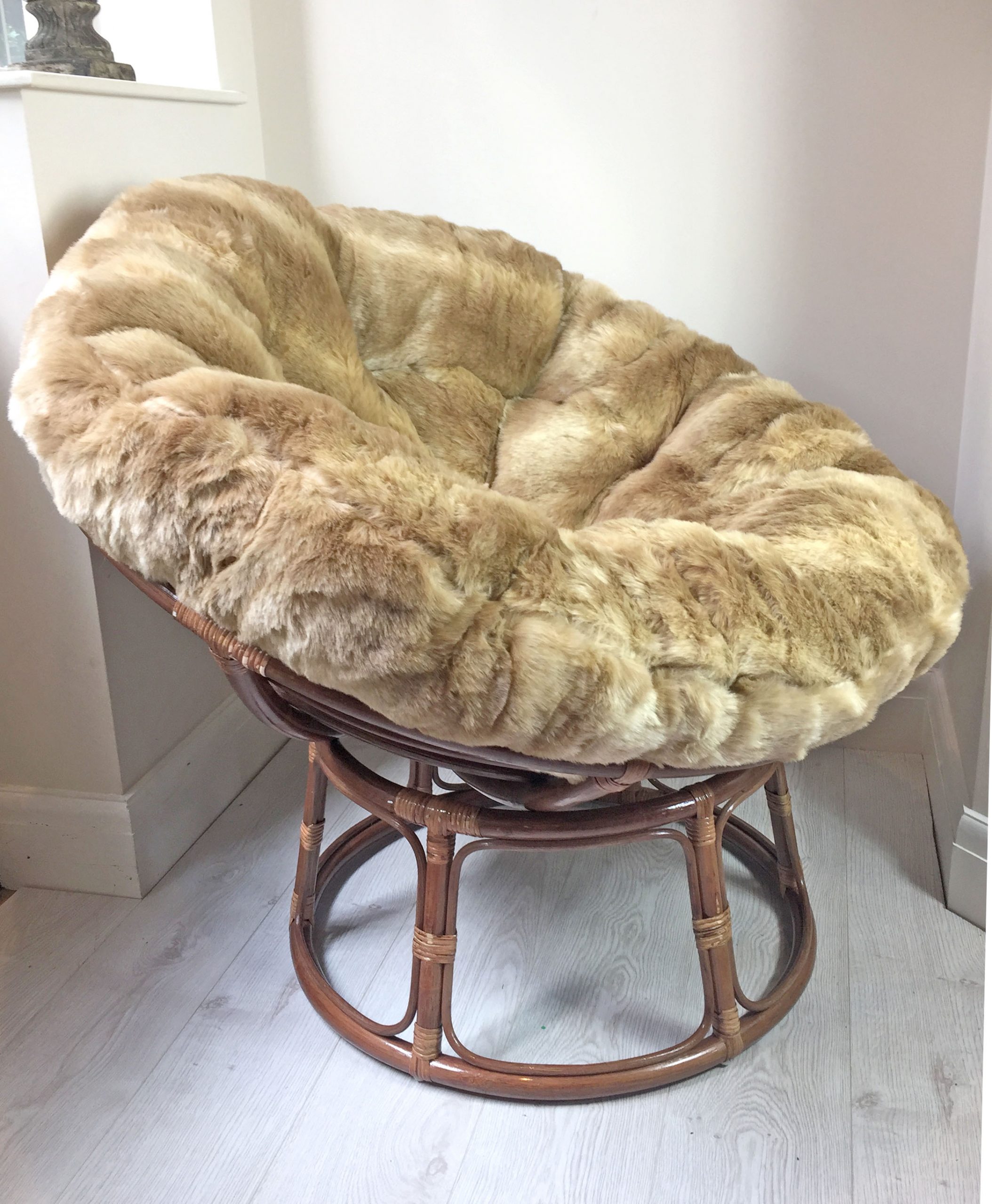 Papasan Cushion Luxury Animal Style, Leather Papasan Cushion