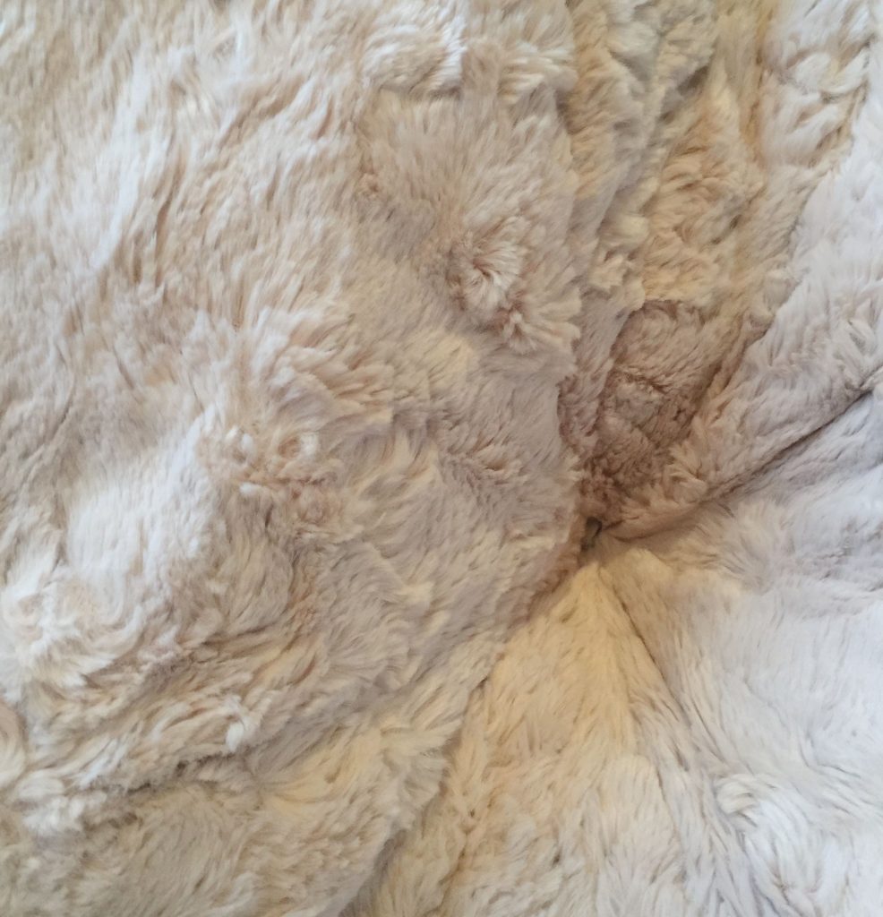 Papasan Cushion Shannon Luxe Faux Fur Cuddle COCOA & IVORY ONLY